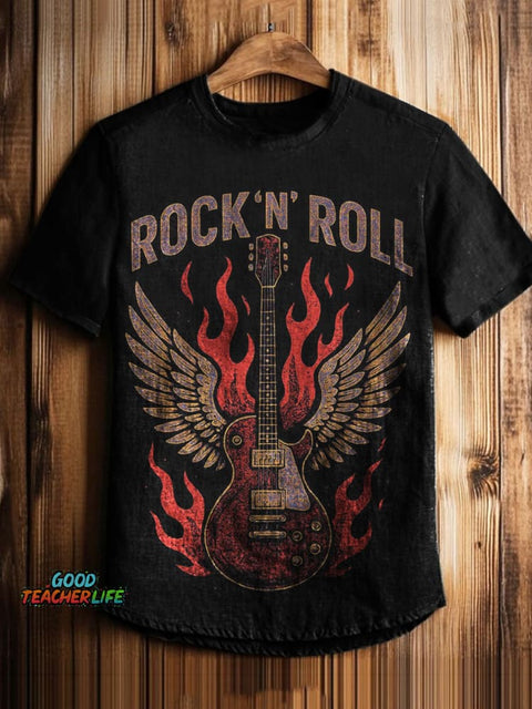 Rock Art Prints Casual T-shirt