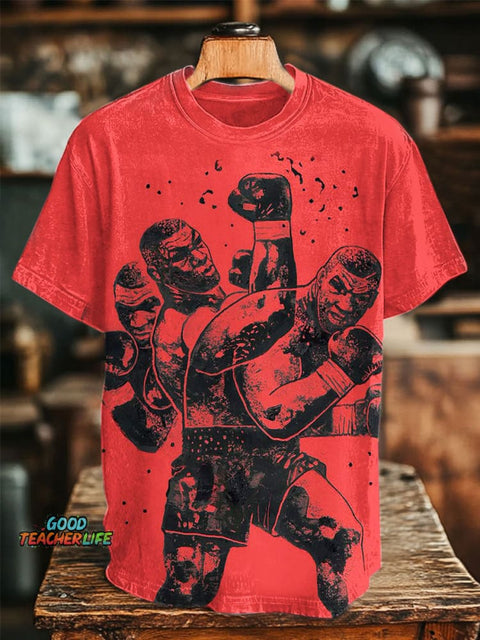 Boxing Art Prints Casual T-shirt