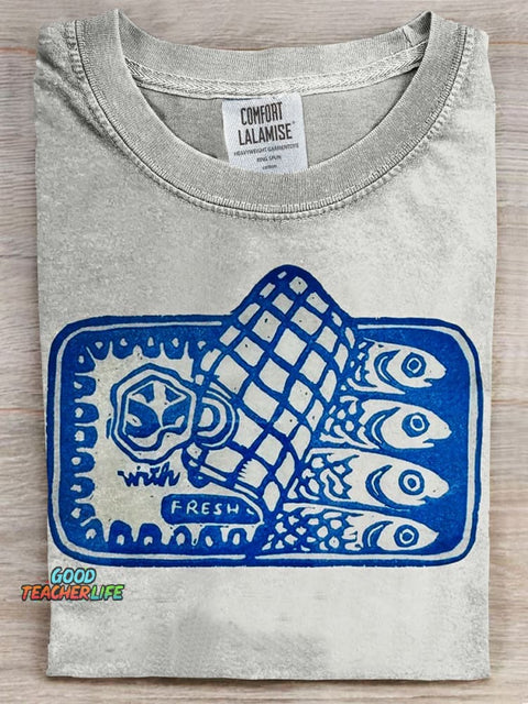 Sardine Prints Casual T-shirt