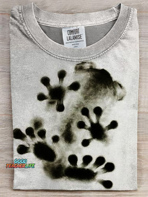 Funny Frog Art Prints Casual T-shirt