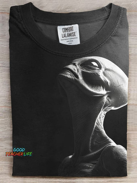 Alien Art Prints Casual T-shirt