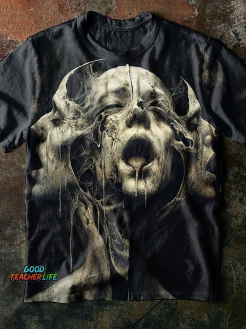 Horror Art Prints Casual T-shirt