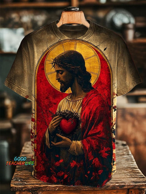 Jesus Art Prints Casual T-shirt