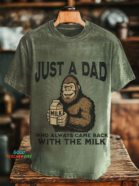 Just A Dad Art Prints Casual T-shirt