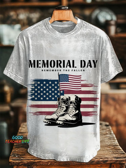 Memorial Day Prints Casual T-shirt
