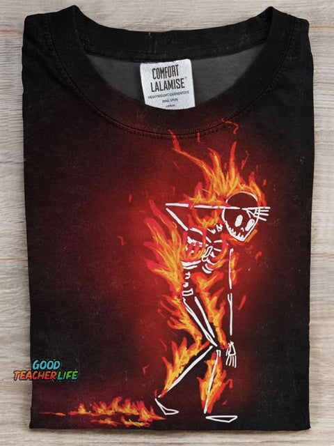 Skull Prints Casual T-shirt