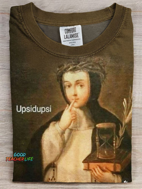 Upsidupsi Prints Casual T-shirt