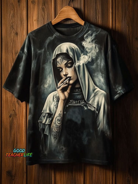 Nun Prints Casual T-shirt