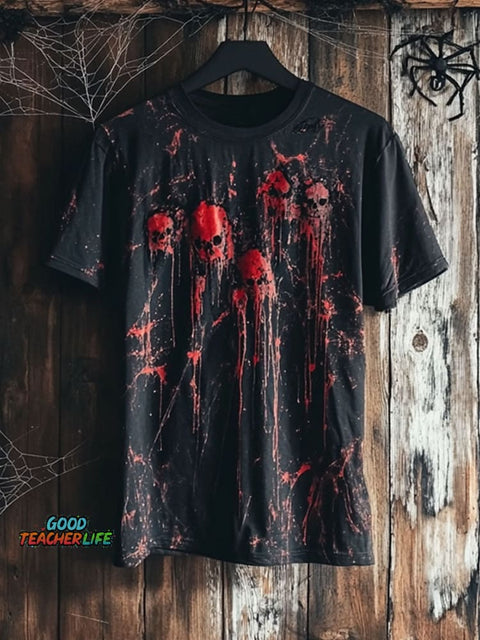 Skull Prints Casual T-shirt