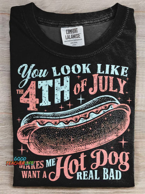 4th of July  Prints Casual T-shirt