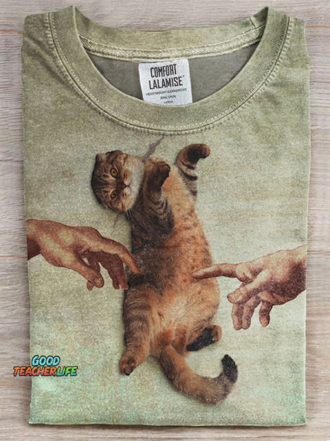 Cat Prints Casual T-shirt