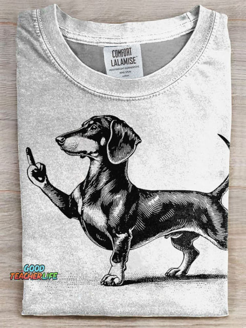 Dachshund Prints Casual T-shirt