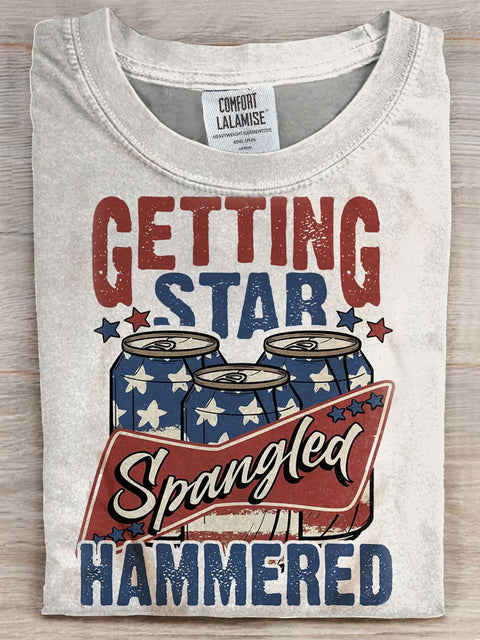 July 4th Prints Casual T-shirt