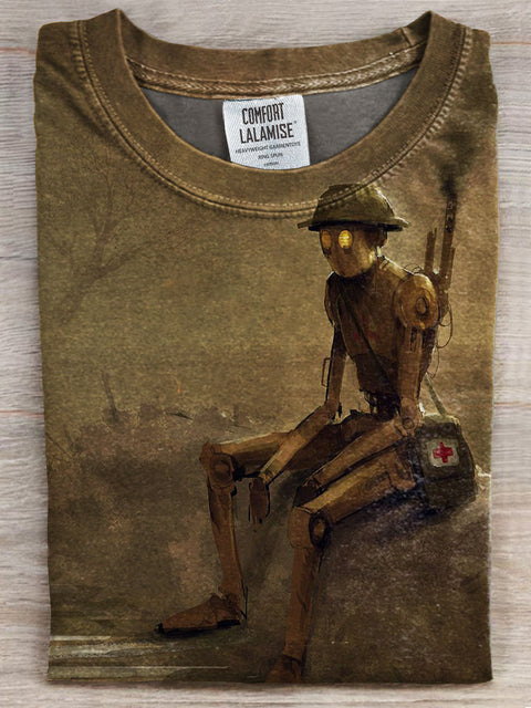 Soldier Art Print T-shirt