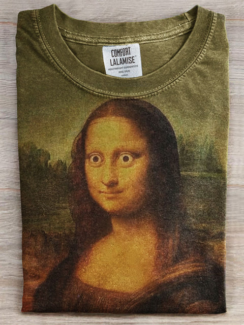 Retro Funny Print T-shirt