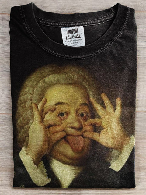 Retro Funny Print T-shirt