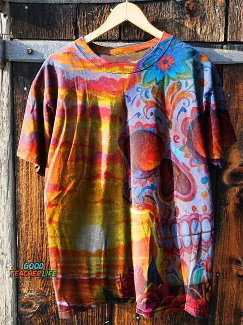 Skull Art Print T-shirt