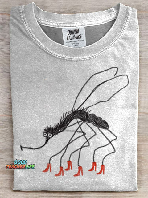 Funny Art Print Casual T-shirt