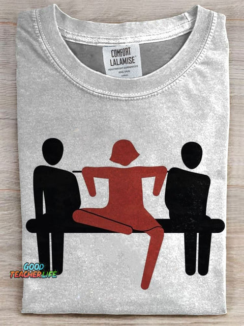 Funny Print Casual T-shirt