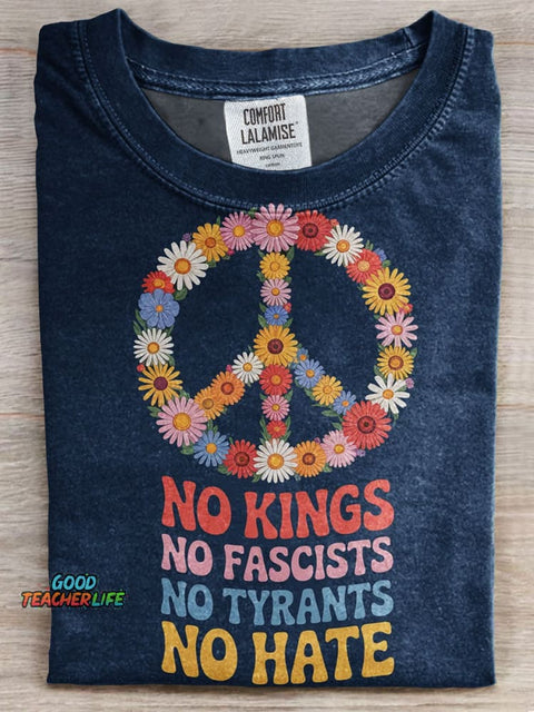Retro Print Casual T-shirt