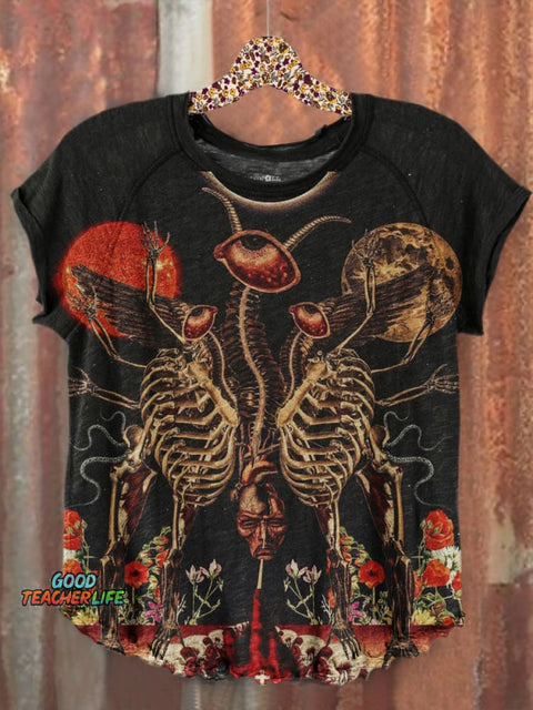 Dark Art Print Casual T-shirt