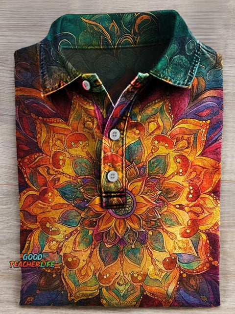 Art Prints Casaul Short Sleeve Polo Shirt