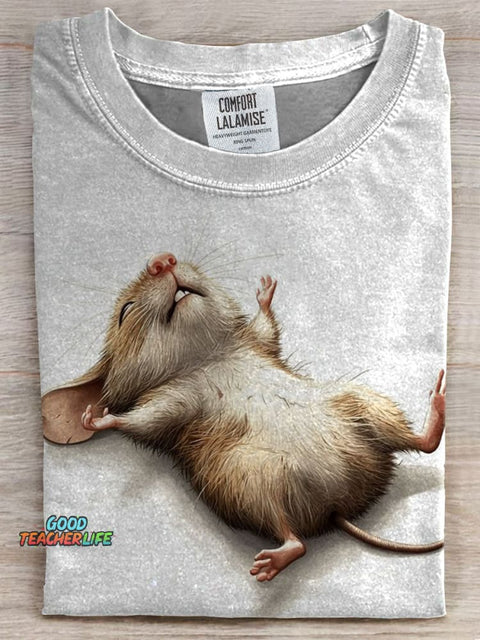 Mouse Print Casual T-shirt