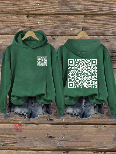 F**k Off QR Code Hoodie