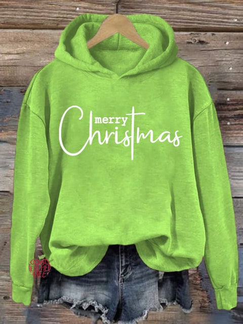 Women's Merry Christmas Print Casual Sweatshirt