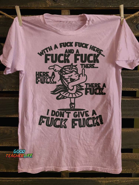 With A Fk Fk Here T-shirt