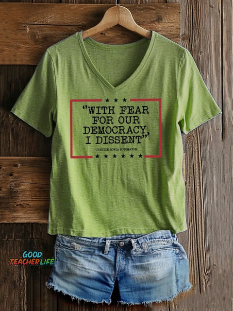 Women's Casual Loose Support Justice T-Shirt