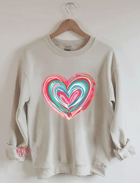 Valentines Day Heart Sweatshirt