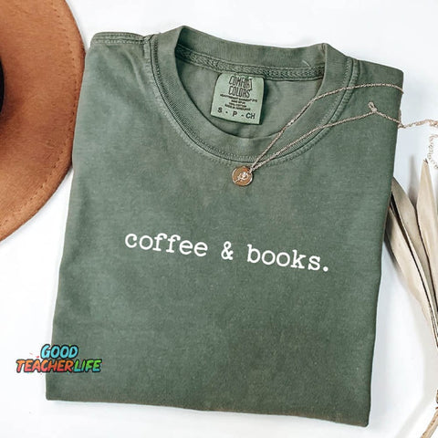 Coffee And Books Lover T-Shirt