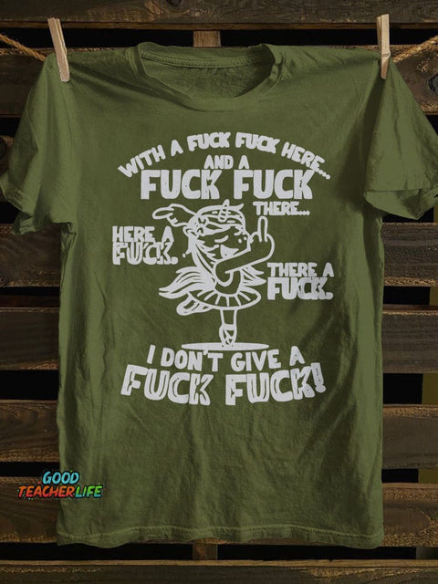 With A Fk Fk Here T-shirt