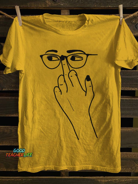 Pupiloves Glasses Finger Classic T-shirt
