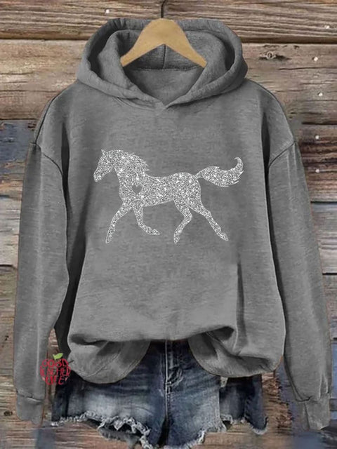 Glitter Horse Hoodie