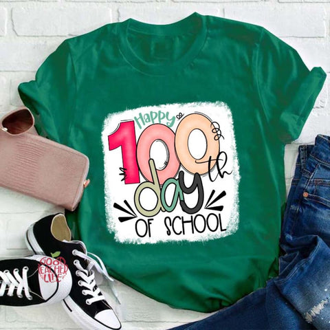 Happy 100th Days Of School Teacher T-Shirt