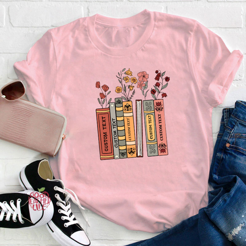 Personalized Favorite Books Teacher T-Shirt