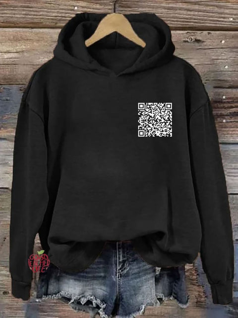 F**k Off QR Code Hoodie