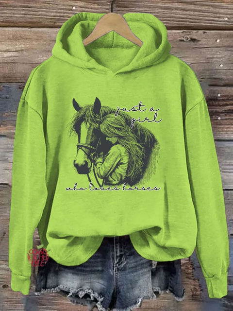 Just a Girl Who Loves Horses Hoodie