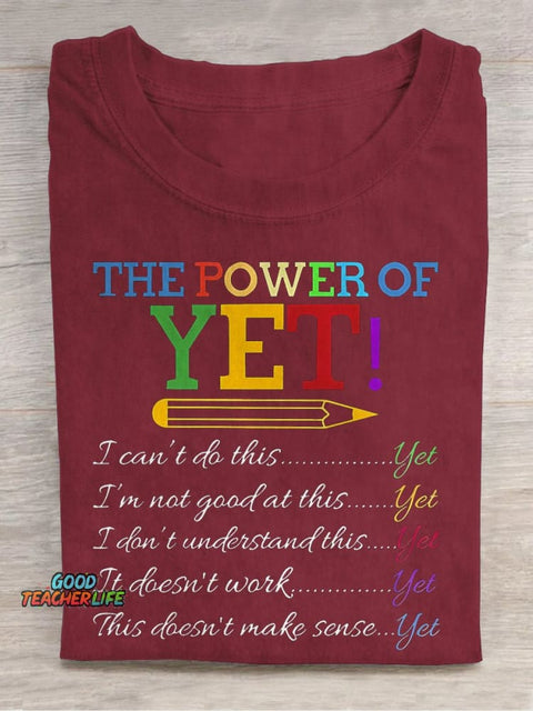 The Power of Yet Casual Print T-shirt