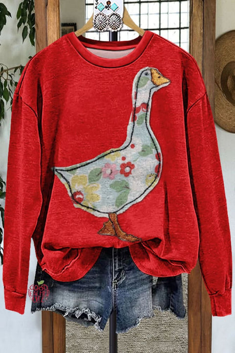 Classic Contrast Duck Sweatshirt