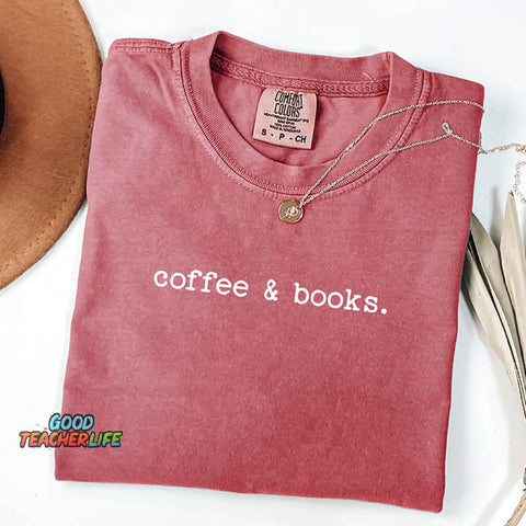 Coffee And Books Lover T-Shirt