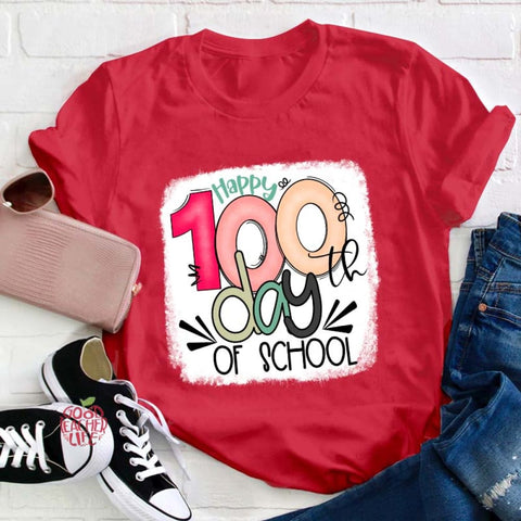 Happy 100th Days Of School Teacher T-Shirt