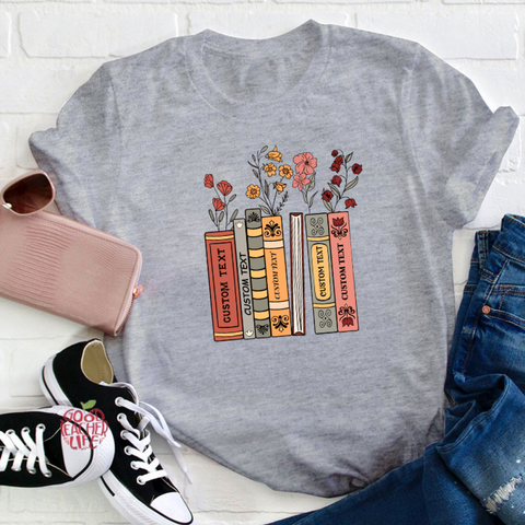 Personalized Favorite Books Teacher T-Shirt