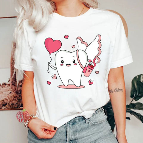 Cute Teeth Cupid Nurse T-Shirt