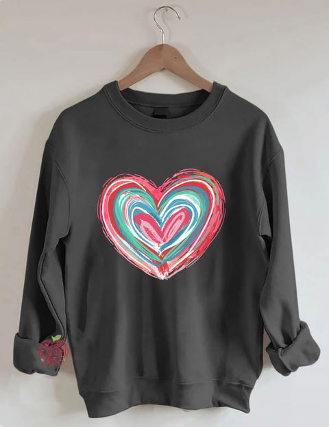 Valentines Day Heart Sweatshirt