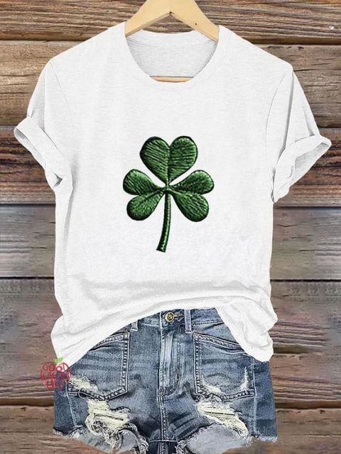 Women's St. Patrick's Day Printed Casual T-Shirt