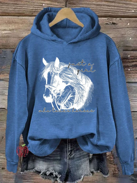 Just a Girl Who Loves Horses Hoodie