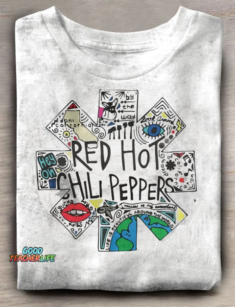 Teecade Red Hot Chili Peppers Comic T-shirt